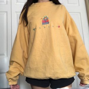 Yellow oversized “Naples” sweatshirt